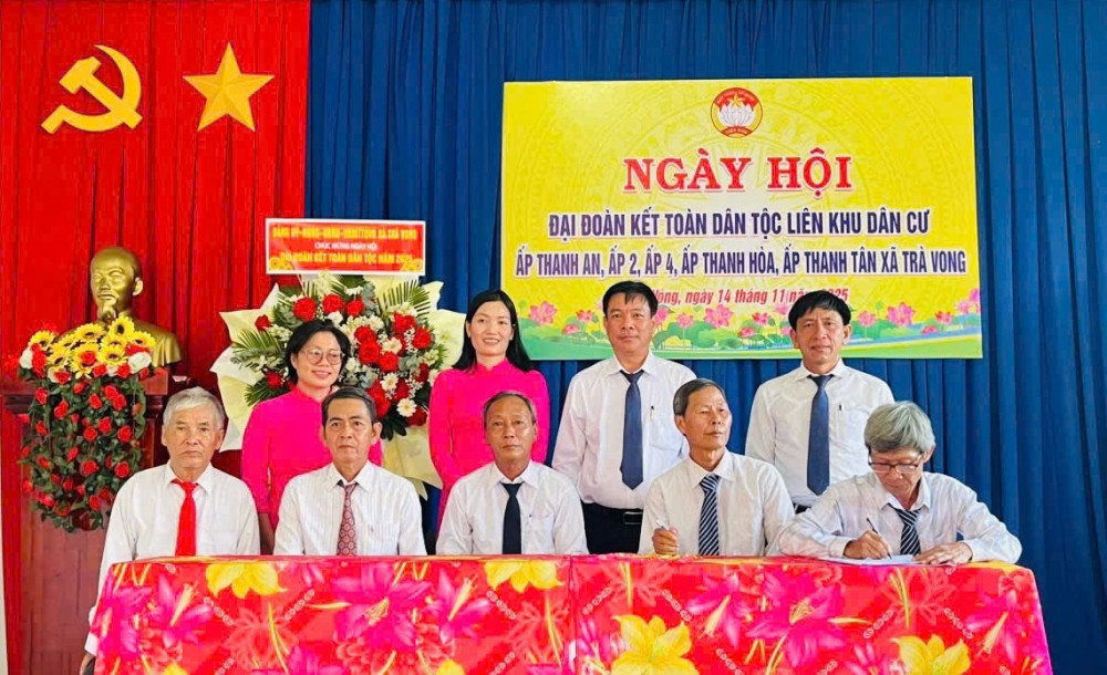 Xã Trà Vong tổ chức Ngày hội Đại đoàn kết toàn dân tộc năm 2025