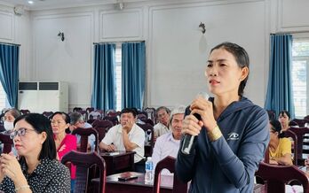 Đại biểu HĐND phường Tân Ninh tiếp xúc cử tri các khu phố