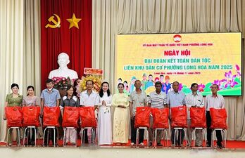 Phường Long Hoa tổ chức Ngày hội Đại đoàn kết toàn dân tộc liên khu dân cư