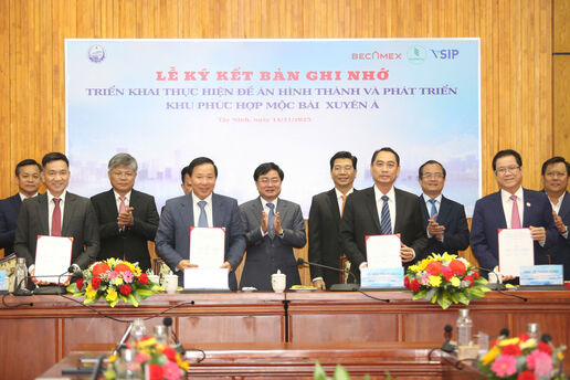 UBND tỉnh Tây Ninh và Liên danh Becamex – VSIP – VRG ký kết ghi nhớ hợp tác