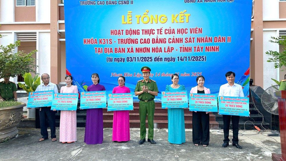 Trường Cao đẳng Cảnh sát nhân dân II: “Đi dân nhớ, ở dân thương”