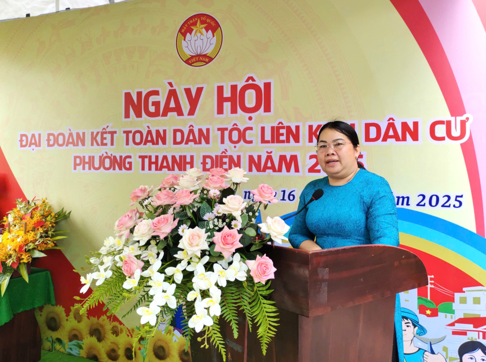 Phường Thanh Điền: Tổ chức Ngày hội Đại đoàn kết toàn dân tộc liên khu dân cư năm 2025