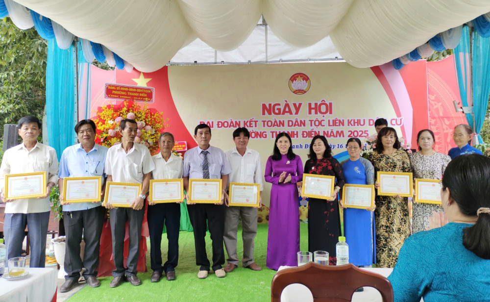 Phường Thanh Điền: Tổ chức Ngày hội Đại đoàn kết toàn dân tộc liên khu dân cư năm 2025