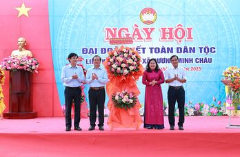 Xã Dương Minh Châu: Rộn ràng Ngày hội Đại đoàn kết toàn dân tộc