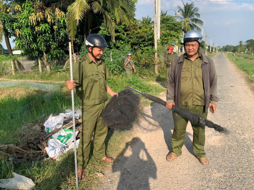 Công an xã Châu Thành tuyên truyền, xử lý vi phạm liên quan đến bảo vệ động vật hoang dã