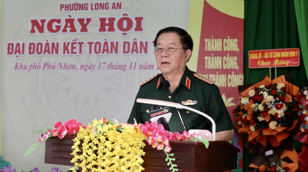 Đại tướng Nguyễn Trọng Nghĩa dự Ngày hội Đại đoàn kết toàn dân tộc tại tỉnh Tây Ninh