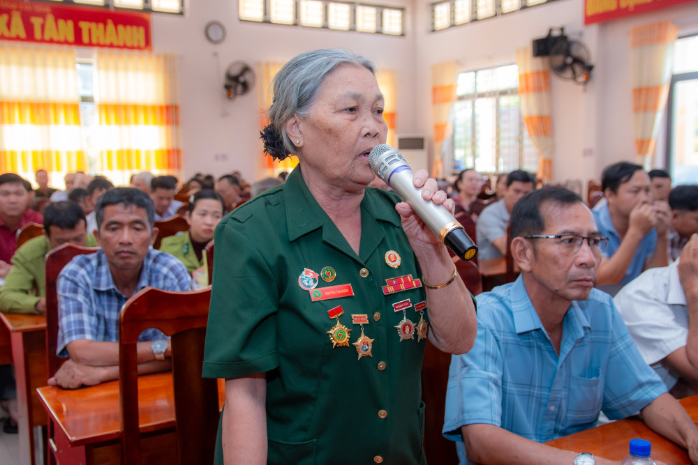 Tổ đại biểu HĐND tỉnh số 06 tiếp xúc với cử tri xã Tân Thành