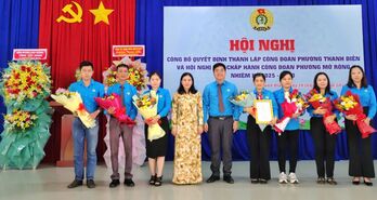 Phường Thanh Điền: Công bố quyết định thành lập Công đoàn phường