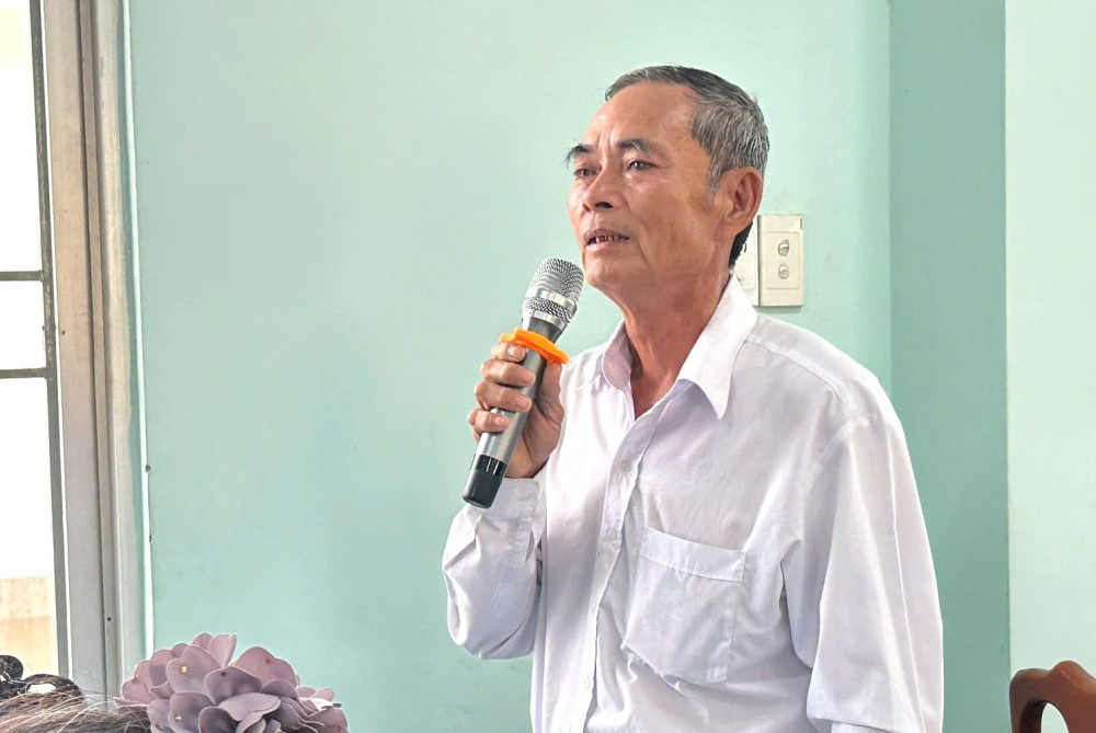 Đại biểu HĐND tỉnh tiếp xúc hơn 100 cử tri 4 xã: Tân Thạnh, Nhơn Ninh, Nhơn Hòa Lập và Hậu Thạnh