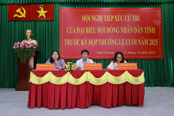 Phó Chủ tịch HĐND tỉnh Nguyễn Hồng Sơn tiếp xúc cử tri phường Ninh Thạnh