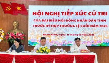 Đại biểu HĐND tỉnh tiếp xúc hơn 100 cử tri 4 xã: Tân Thạnh, Nhơn Ninh, Nhơn Hòa Lập và Hậu Thạnh