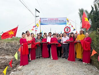 Xã Thuận Mỹ: Khánh thành cầu giao thông nông thôn Quảng Lê
