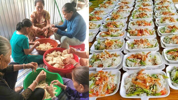 Bếp ăn nghĩa tình giữa vùng biên