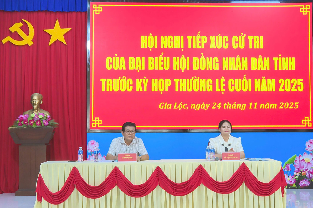 Tổ Đại biểu số 5 HĐND tiếp xúc cử tri phường Gia Lộc