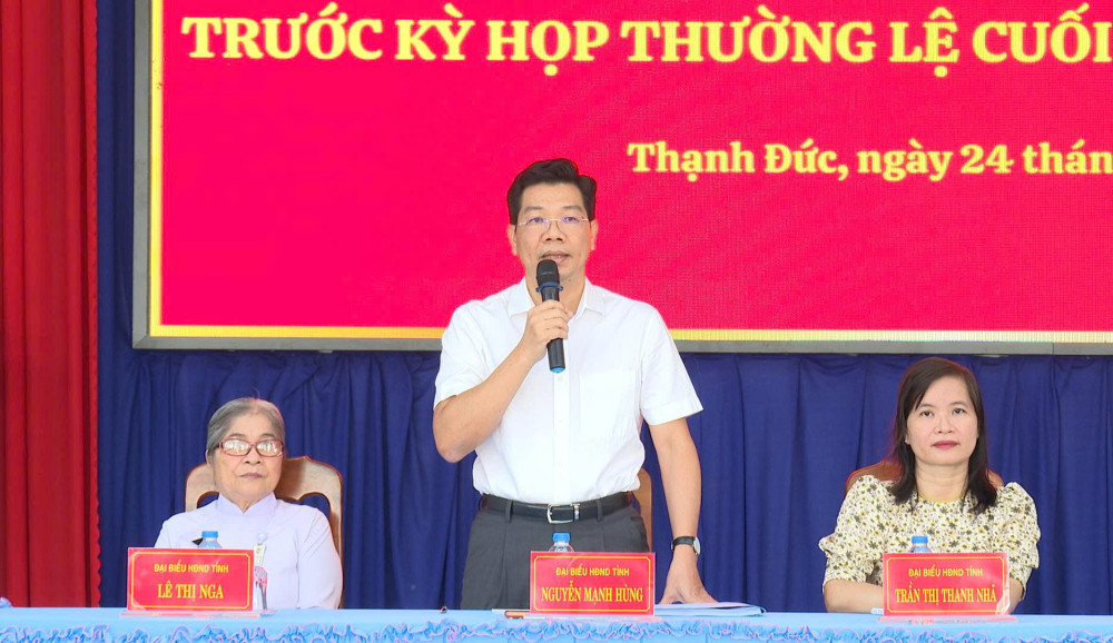 Cử tri xã Thạnh Đức, xã Phước Thạnh kiến nghị về việc mạo danh để lừa đảo và công tác bảo mật thông tin