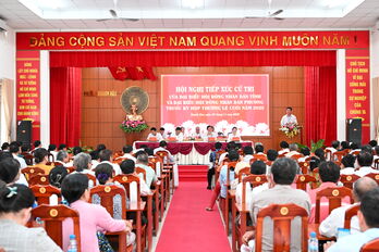 Tổ đại biểu số 14 HĐND tỉnh tiếp xúc cử tri phường Khánh Hậu