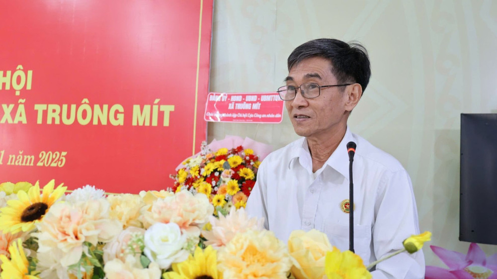 Xã Truông Mít ra mắt Chi hội Cựu Công an Nhân dân