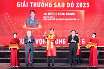 TOP 10 doanh nhân Sao Đỏ 2025 Dương Long Thành – Thành công cùng sứ mệnh 'Phát triển địa phương - Phụng sự đất nước'
