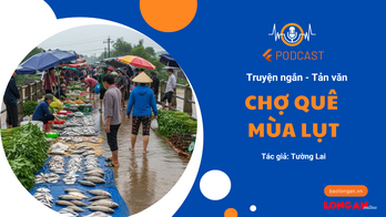 Chợ quê mùa lụt