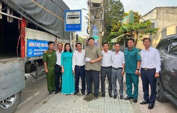 Xã Đức Hòa hướng về miền Trung ruột thịt