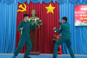 Ra mắt Câu lạc bộ võ thuật đầu tiên trực thuộc Ban Chỉ huy Quân sự xã