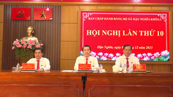 Xã Hậu Nghĩa: Hội nghị lần thứ 10 Ban Chấp hành Đảng bộ xã khóa I