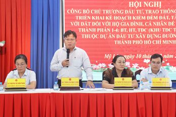 Thông báo thu hồi đất dự án thành phần 1-4 thuộc dự án đầu tư xây dựng đường Vành đai 4 TP.Hồ Chí Minh