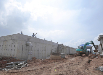 Đẩy nhanh tiến độ xây dựng dự án thu gom, xử lý nước thải sinh hoạt đô thị