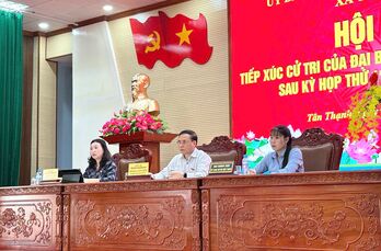 Đại biểu Quốc hội tỉnh Tây Ninh tiếp xúc cử tri xã Tân Thạnh