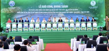 Khởi công Khu công nghiệp Hiệp Thạnh – giai đoạn 1, chào mừng Đại hội đại biểu toàn quốc lần thứ XIV của Đảng