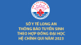 Sở Y tế Long An thông báo tuyển sinh